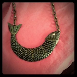 Bronze Fish Choker Necklace